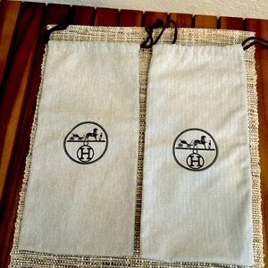 Original Brand New Hermes shoe Dust Bags